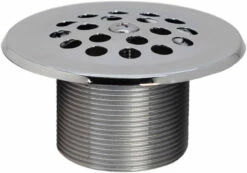 1 3/8" Fine Threaded Chrome Drain With Strainer