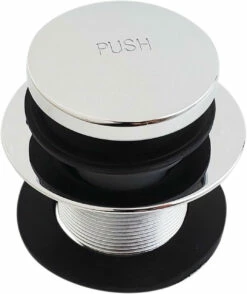 1 3/8" Chrome Fine Thread Tip Toe Drain